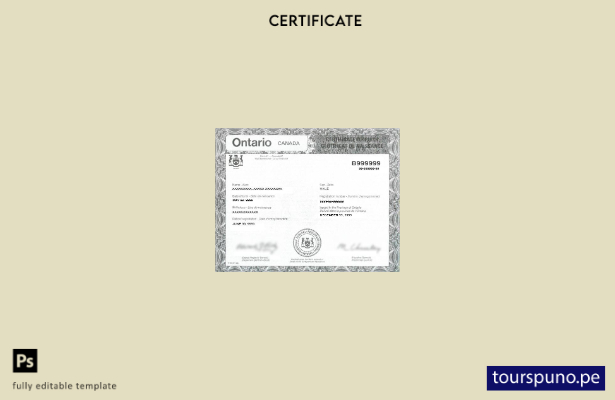 listo para imprimir plantilla de certificado de nacimiento del registrador gen 1